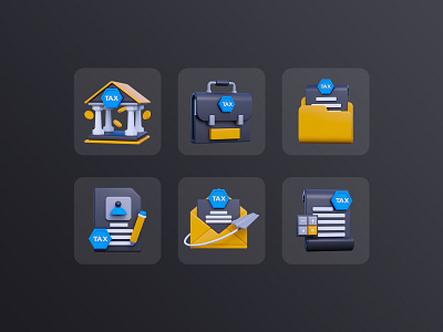 3D Tax Icon