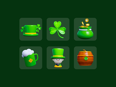 3D St. Patricks Day Icon