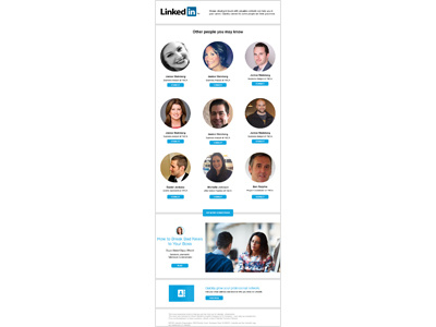 Updated LinkedIn email blast blast email