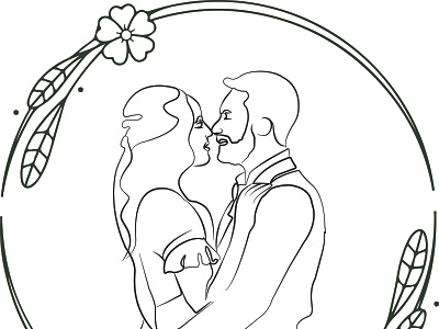 Couple line art