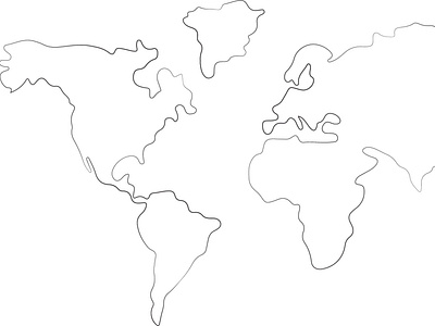 MAP LINE ART by Jannatun Nahar on Dribbble