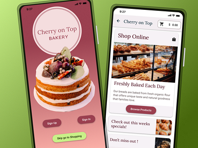 Bakery App design