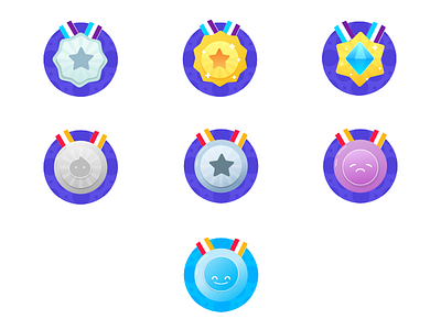 Badges icon illustration minimal