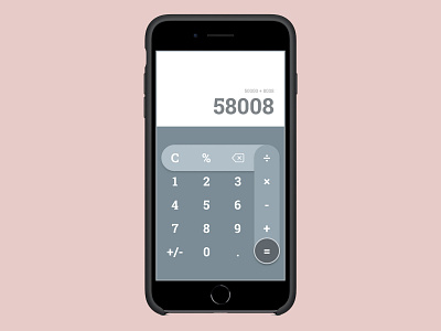 Daily UI :: 004 - Calculator dailyui dailyuichallenge ui ux