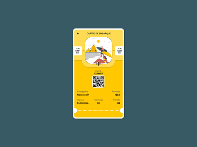 Daily UI :: 024 - Boarding Pass dailyui dailyuichallenge ui ux