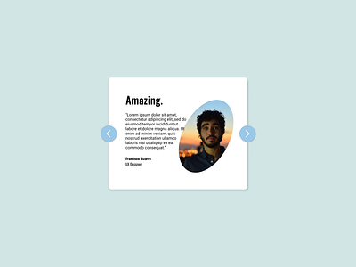 Daily UI :: 039 - Testimonials dailyui dailyuichallenge ui ux