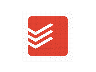 The construction of Todoist logo