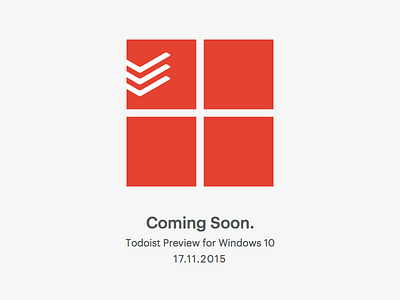 Todoist Preview for Windows 10: Coming soon