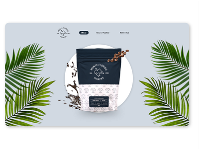 Monte Florido - Web Design for Coffee Brand branding design package packaging ui web design