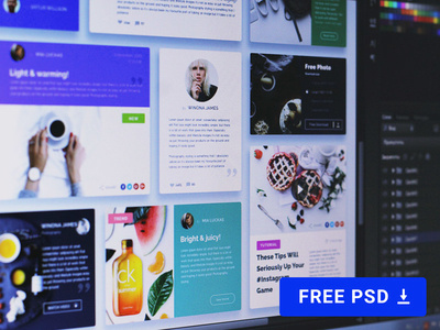 Free Ui Kit - Flat Lay