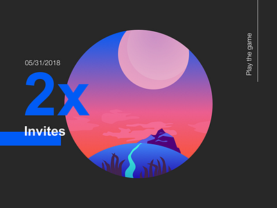 2 Dribbble Invites Dark 2x be the best dribbble invite giveaway invite play the game your first shot