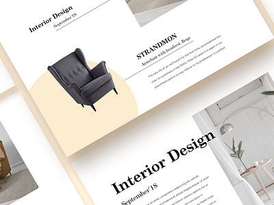 Interior_Web design 🛋 color dribbble flat inspiration interior landing shot site ui ux web