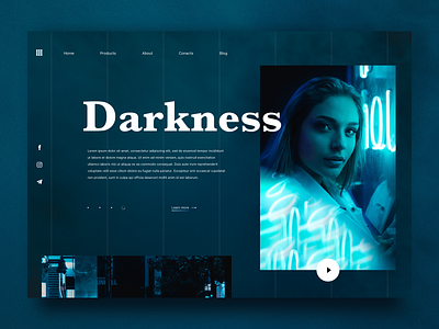 Darkness 🌚 darkness design desktop landing social ui web