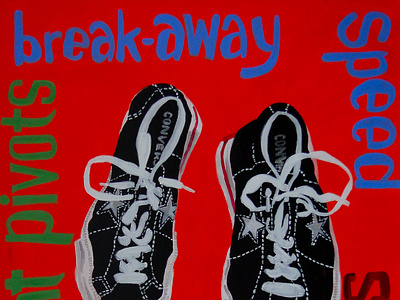 BREAK AWAY SPPED ONE STAR converse illustration nostalgia one star shoelaces shoes sneakers star