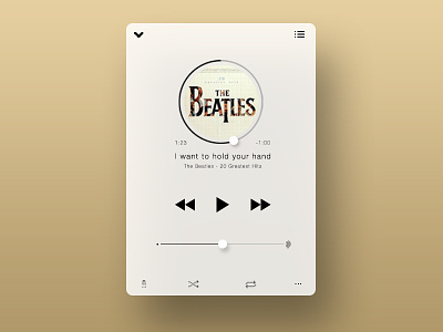 Day 005 - Music Player concept design ui ux