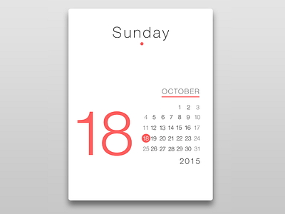 Day 011 - Calendar Card concept design ui ux widget
