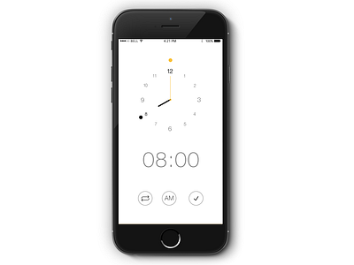 Day 013 - Alarm Clock concept design ui ux widget