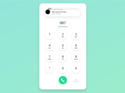Dial Pad- Redesign from 2015 version 100 daily ui apple apple design concept daily 100 daily challange daily ui 001 design designer desktop dial pad dial pad design interface design ui ui ux user interface ux widget