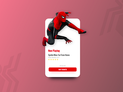 Spider-Man Far From Home Premiere cinema concept design designer illustration premiere spider spider man spiderman typography ui ui ux user interface ux vector widget