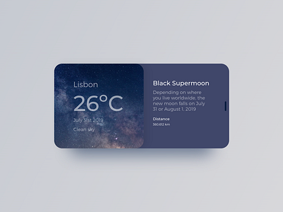 Weather Widget - Redesign from 2015 version 100 daily ui apple apple design concept daily 100 daily challange daily ui 001 design designer ui ui ux user interface ux weather weather app weather widget widget