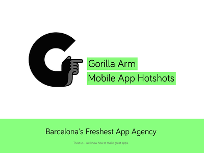 New Gorilla Arm website agency app ui web webdesign