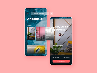 Airbnb Concept app application design colorful app concept interface interfacedesign uidesign ux ui uxdesign