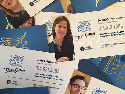 Dawn Griffin Group Business Cards business card realtor st. louis stl