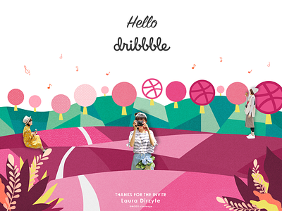 Hello Dribbble debut debutshot firstshot hello hellodribbble illustraion photo