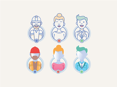Worker characters 2d 3d branding character color design icon illustration illustrator vector woman womans worker