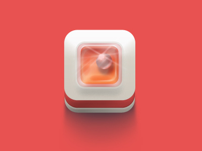 Candy ball icon app ball candy design icon ios iphone mobile orange red