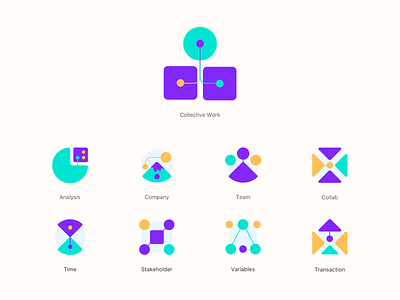Toolf some icons analysis branding color company icon illustration stakeholder team toolf transaction ui variables vector web