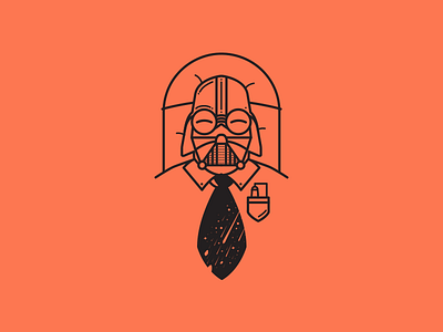 The Businessman Darth Vader boss businessman dartvader designer icon illustration logo minimal space starwars vector