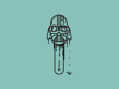 ice cream darthvader illustration