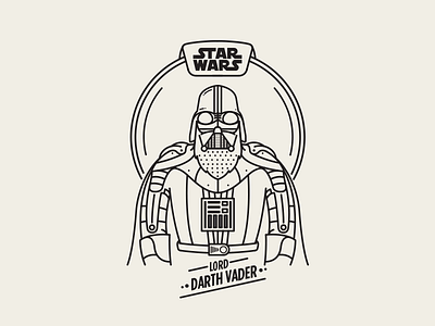 Lord Darth Vader beard black dartvader episode illustration light lord saber starwars vector wars
