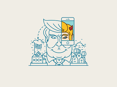 Trump Dream cloud donald evil flag graves icon iphone political trump usa vector war