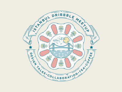 Dribbble İstanbul Meetup Logo
