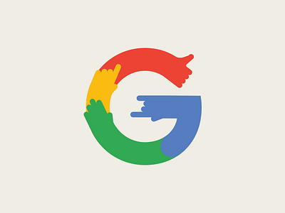 Google Hands badge color good google hand icon illustration like marking vector