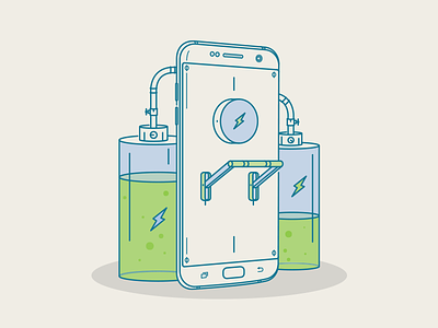 Extra Power button charge icon illustration phone samsung switch vector