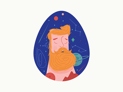 Egg Dream dream egg icon illustration planet sleep space star team vector