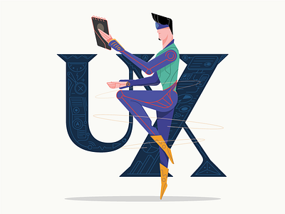 Hero : UX android card digital hero icon illustration imax iphone ui ux vector