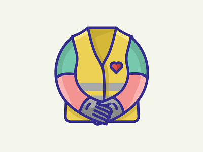 Protectors of France color design france heart icon illustration logo loved space vector victory yellowvests