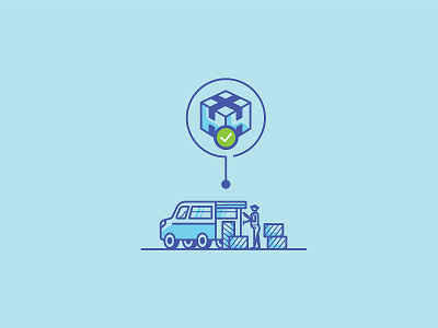 Borusan Logistics - Delivery branding check color delivery design designer ecommerce icon illustration ui vector