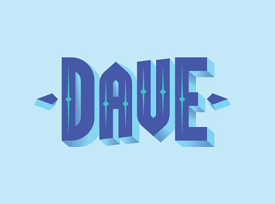 Dave Logotype blue branding color dave design gradient illustration logotype typography vector