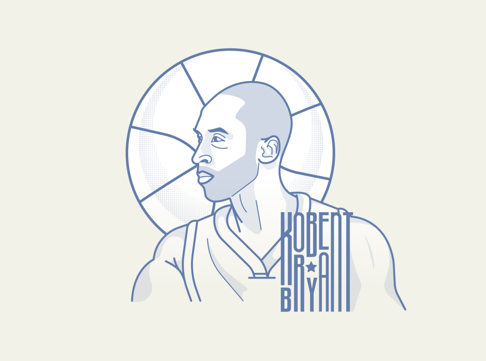 Legend Kobe Bryant star nba lakers color vector icon rip illustration basketball bryant kobe legend