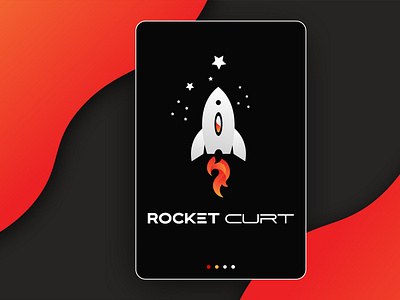 Rocket Curt Logo Design