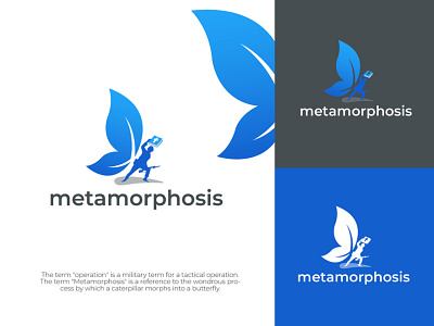 Metamorphosis Logo business logo create logo creative custom logo flat minimalist graphic design logo logo design minimal minimalist logo modern logo professional logo unique unique logo
