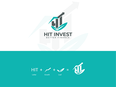 HIT Invest Logo Design creative logo hit invest invest investment logo maker logo type profit growth