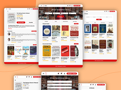 Responsive Web Borrowing Book for African Renaissance Library