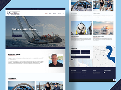 hills marine web web design