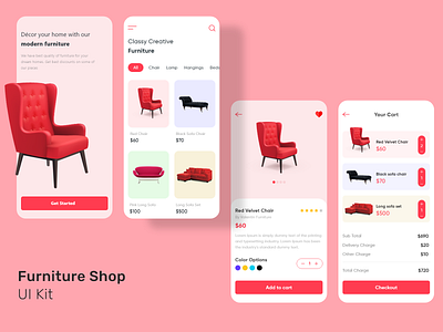 furniture app app app design app development ui kit design